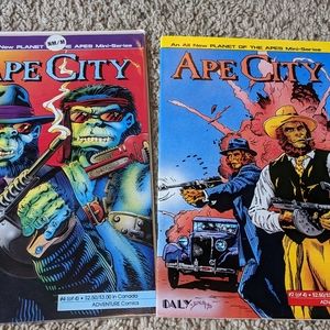 APE CITY #2 and #4 ADVENTURE COMICS 1990 NM+.  LOT of 2